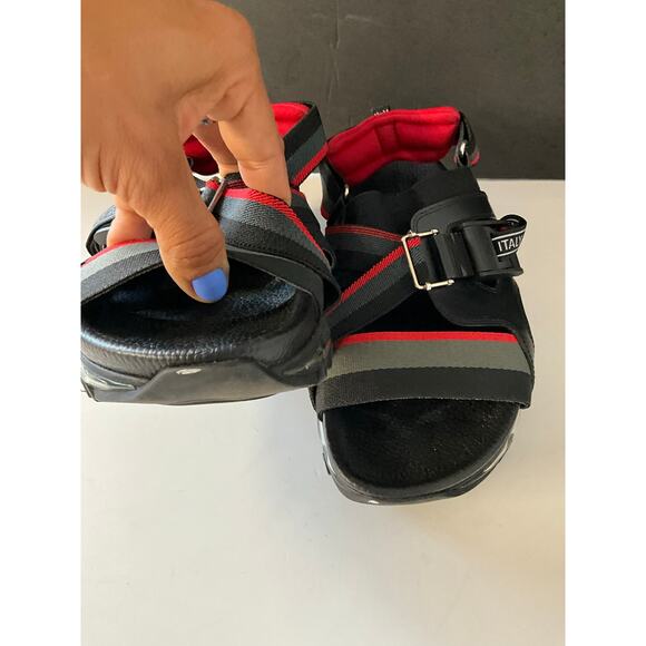 Fendi Roma Air Sole Trekking Sandals Black Red Gray Size 42 Italy main image 5